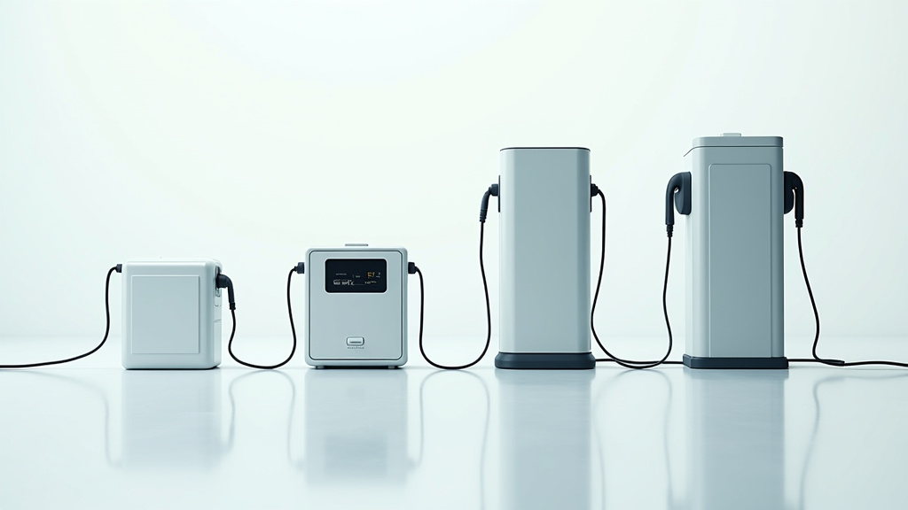 Tableau comparatif des différents types de bornes de recharge électrique