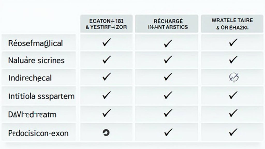 Tableau comparatif des principales bornes de recharge électriques installées à Torigny-les-Villes