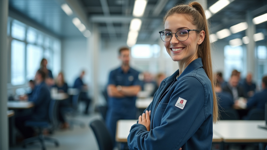 Technicien certifié IRVE en train d