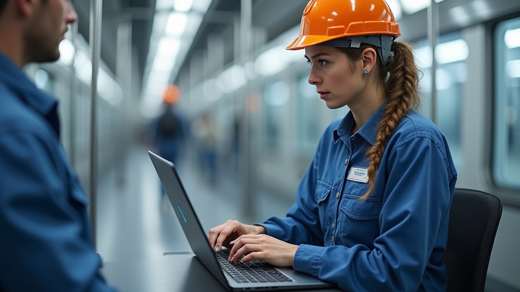 Technicien certifié IRVE en train d