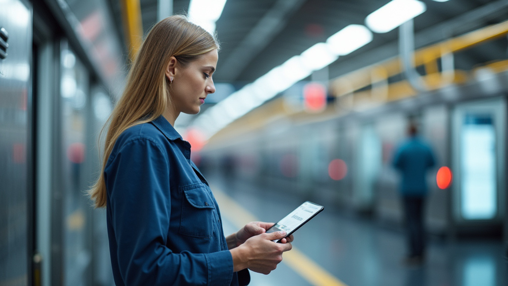 Technicien certifié IRVE en train d