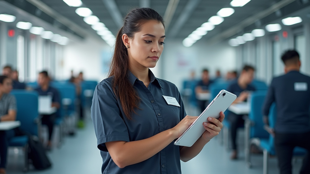 Technicien certifié IRVE en train d