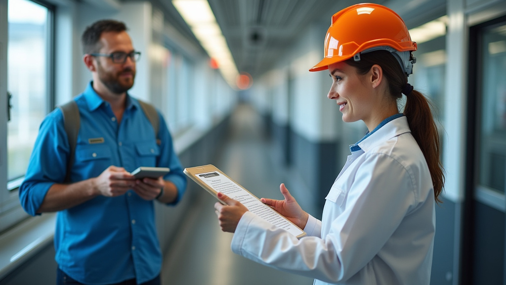 Technicien certifié IRVE en train d