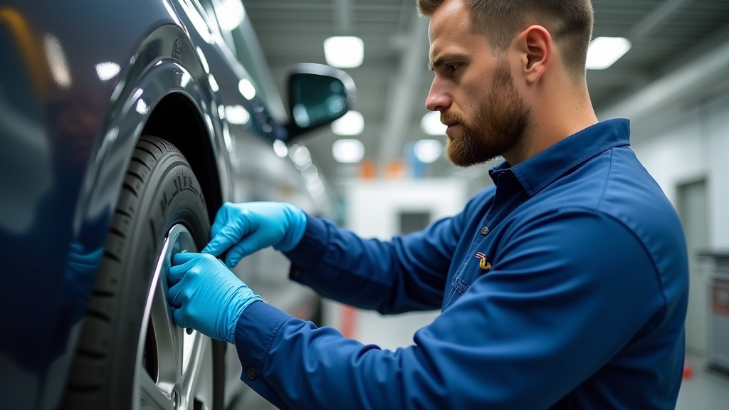 Technicien effectuant la maintenance d