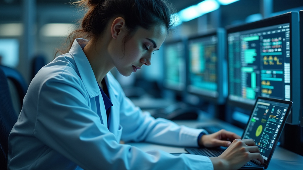 Technicien effectuant un diagnostic de l