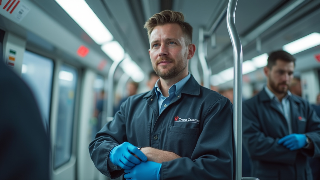 Technicien en train d