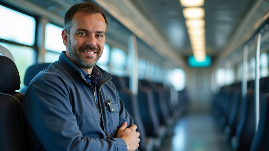 Technicien en train d