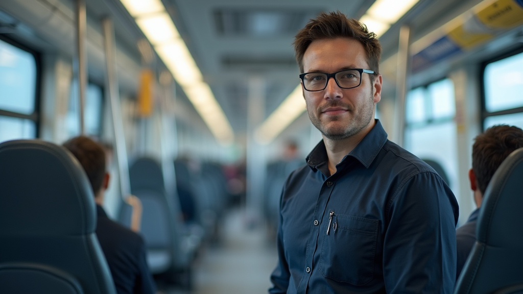 Technicien en train d