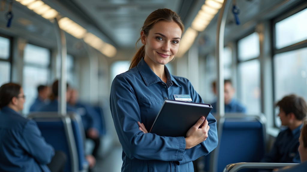 Technicien en train d