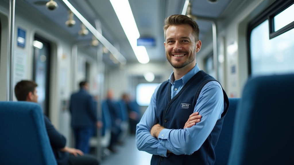 Technicien en train d