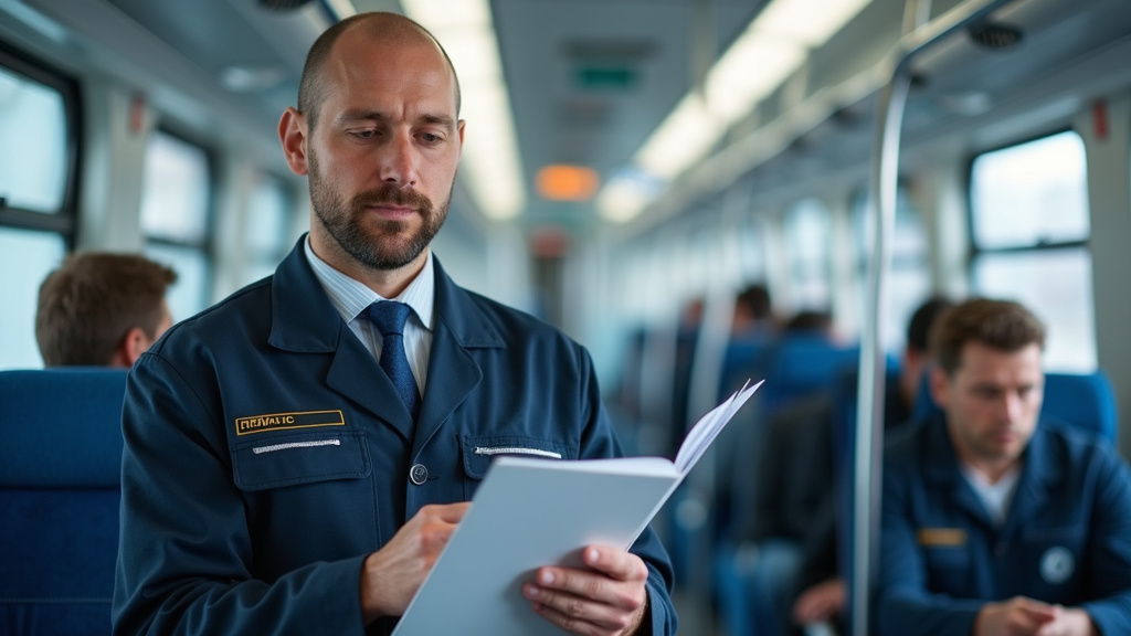 Technicien en train d