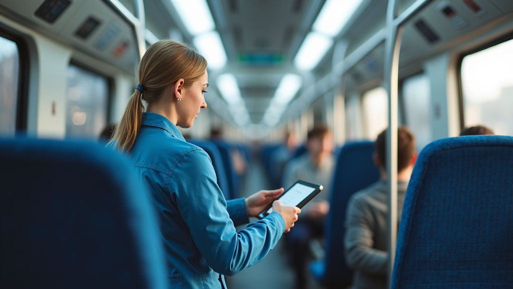 Technicien en train d