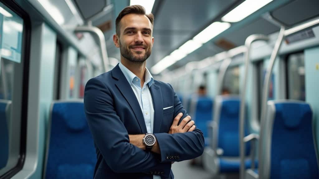 Technicien en train d