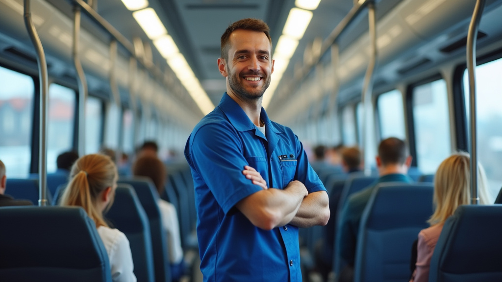 Technicien en train d