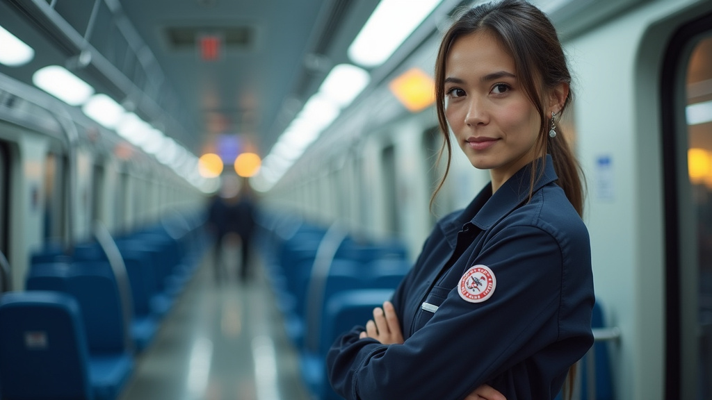 Technicien en train d