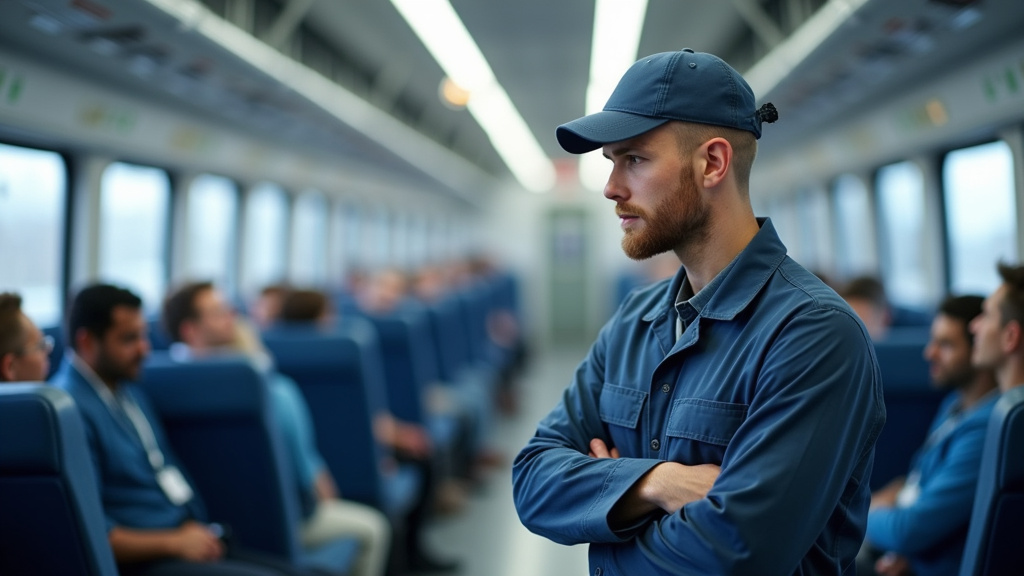 Technicien en train d