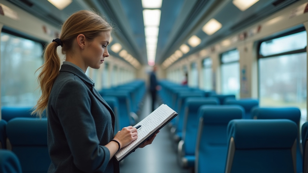 Technicien en train d