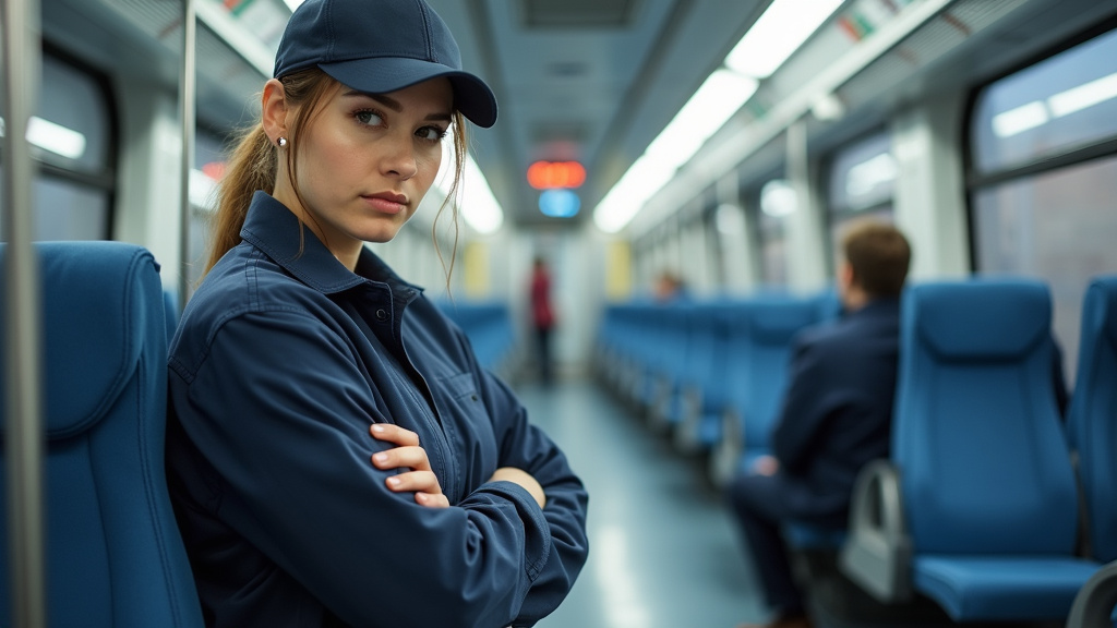 Technicien en train d