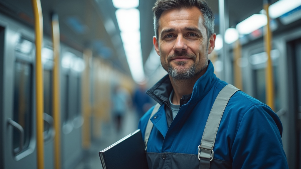 Technicien en train d