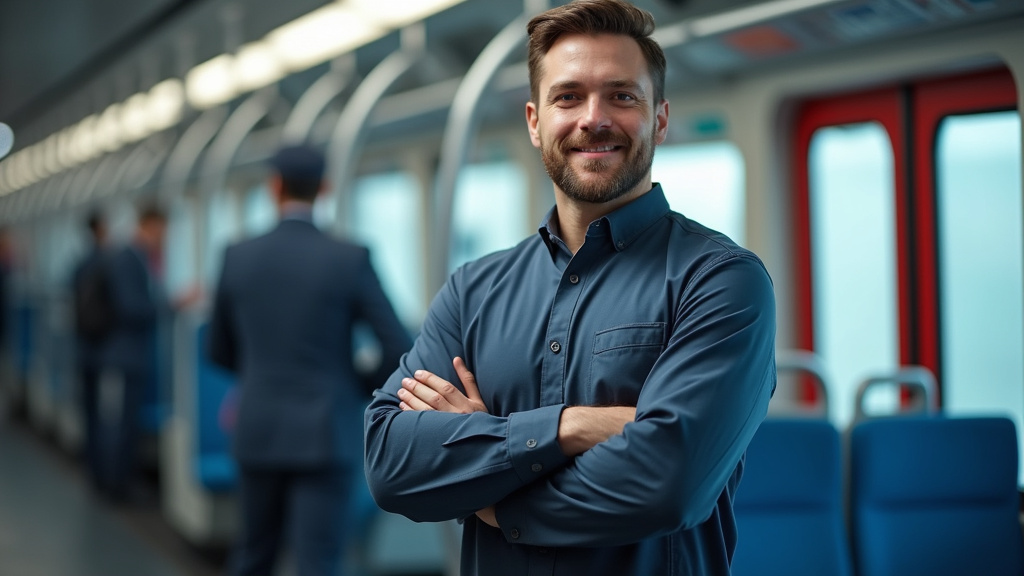 Technicien en train d