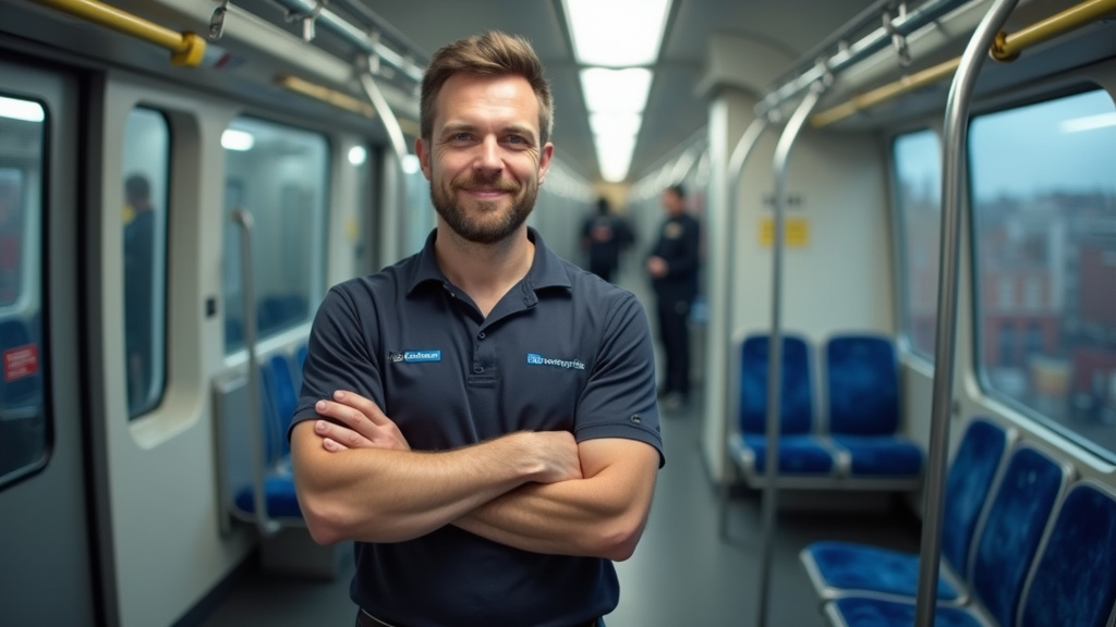 Technicien en train d