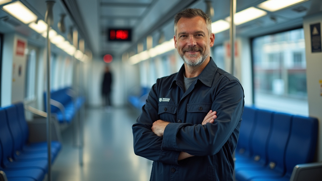 Technicien en train d