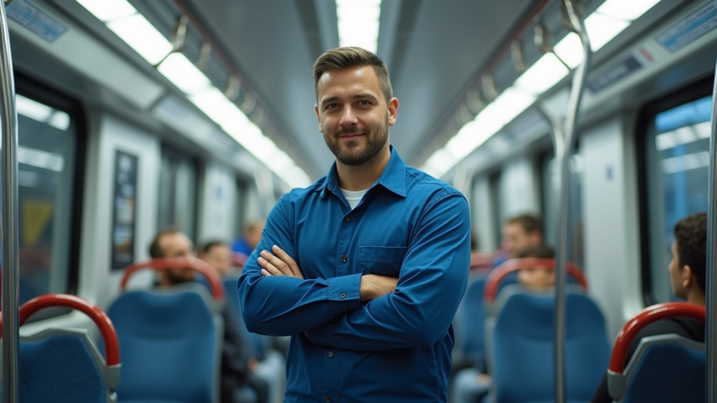 Technicien en train d