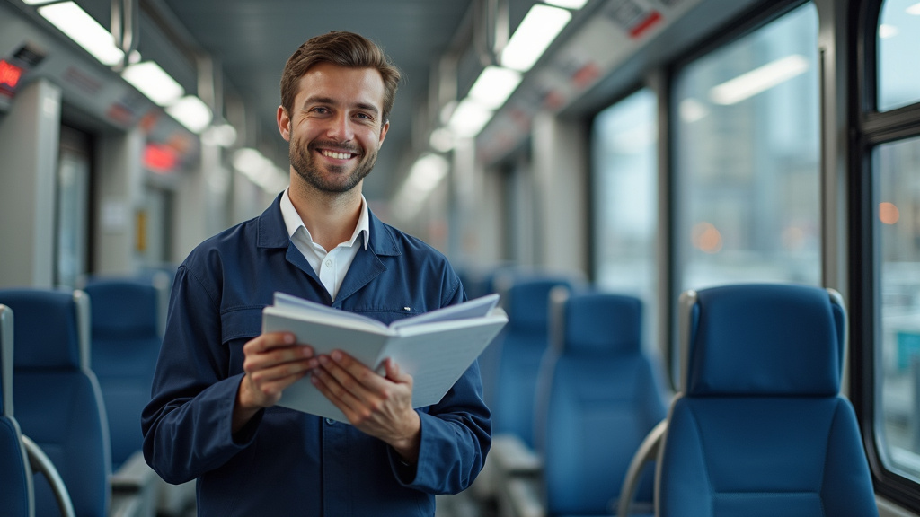 Technicien en train d