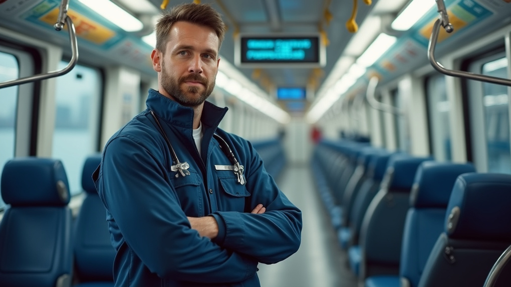 Technicien en train d