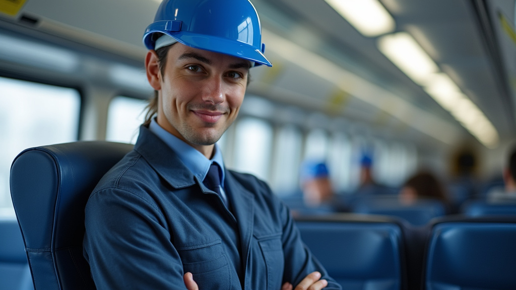 Technicien en train d