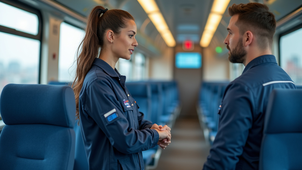 Technicien en train d