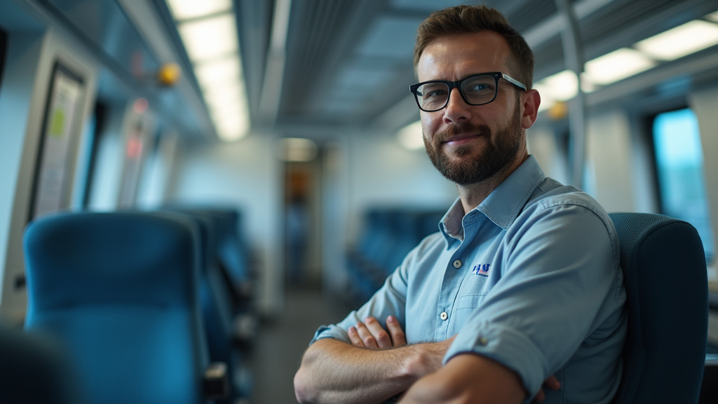 Technicien en train d