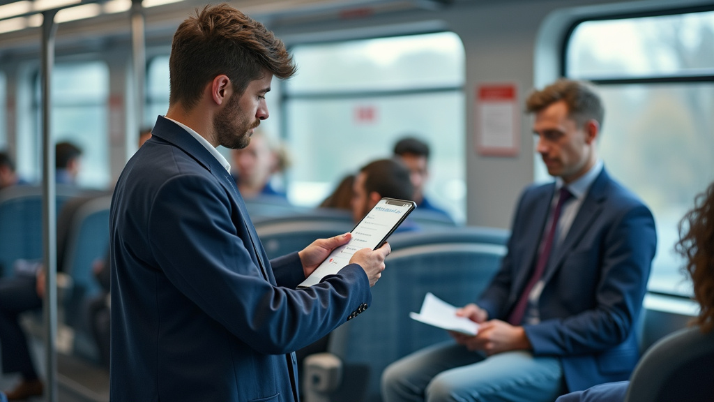 Technicien en train d