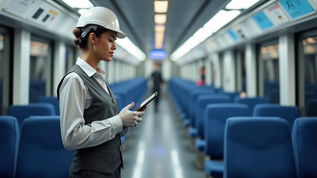 Technicien en train d