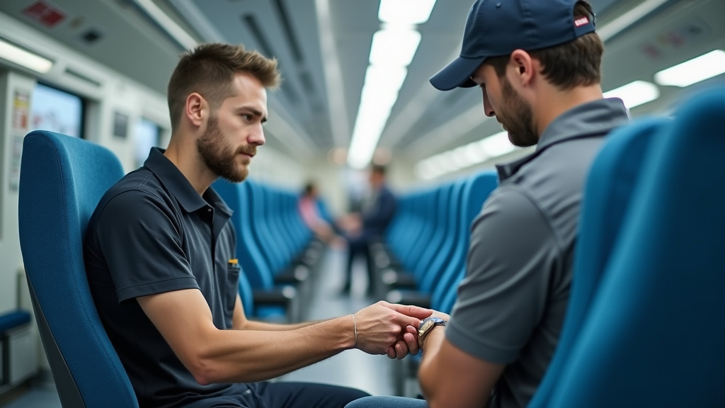 Technicien en train d