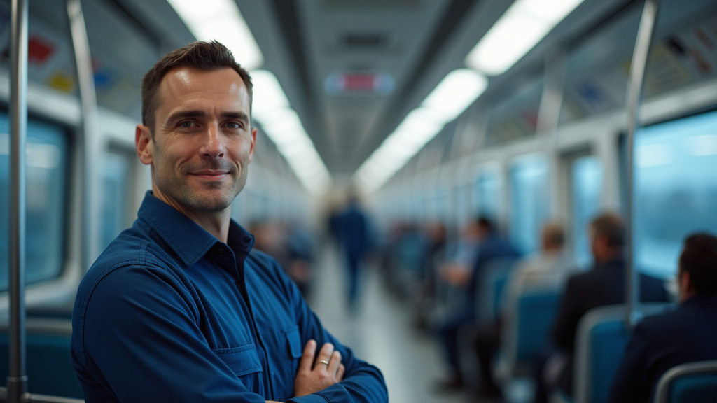 Technicien en train d