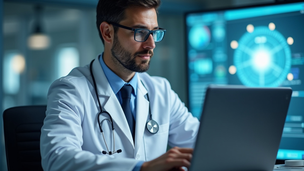 Technicien en train de diagnostiquer l