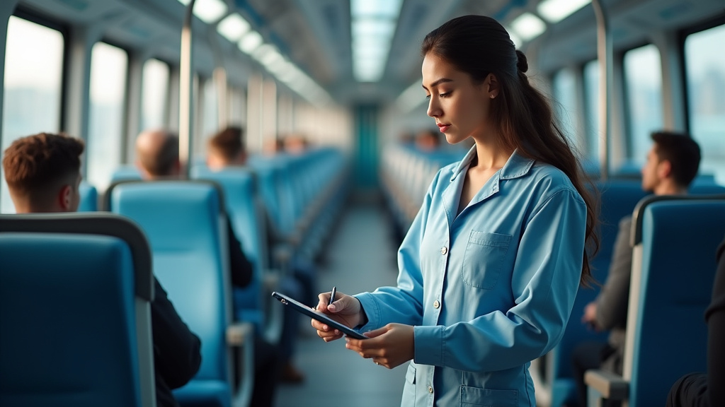 Technicien IRVE en train d