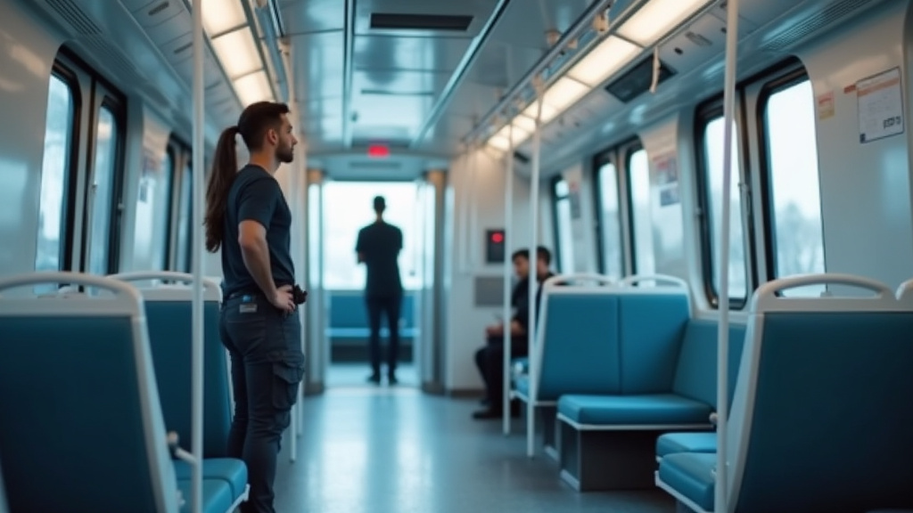 Technicien IRVE en train d