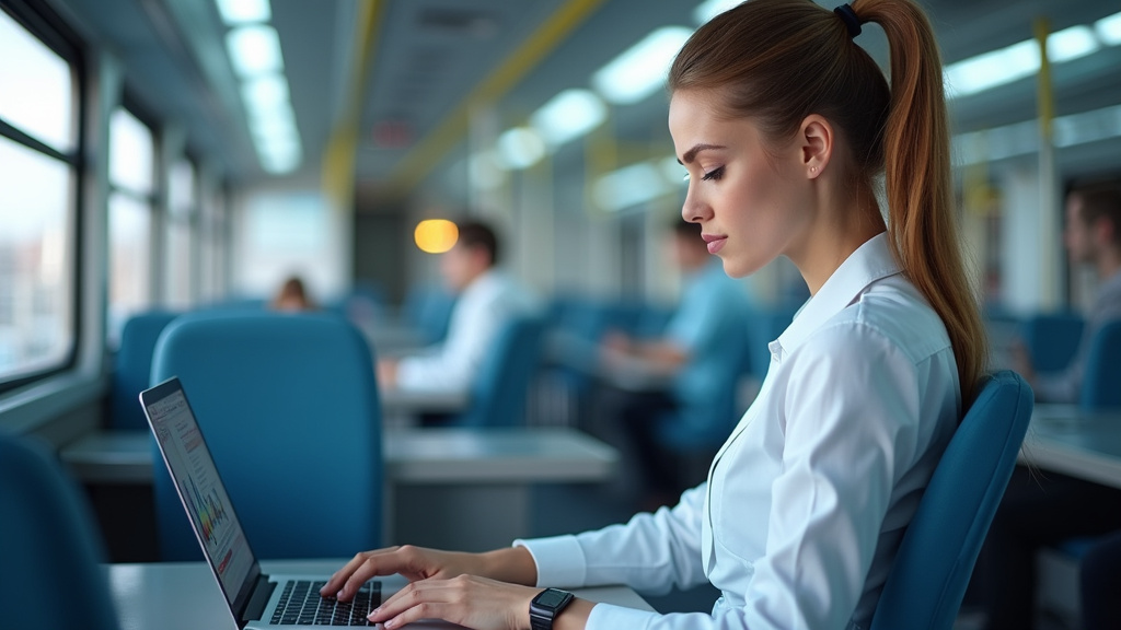 Technicien IRVE en train d