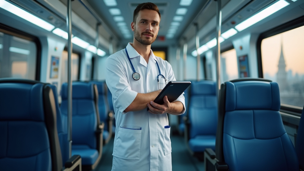 Technicien IRVE en train d