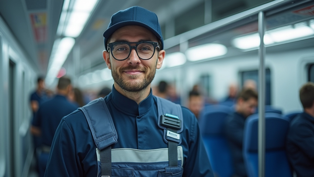 Technicien IRVE en train d