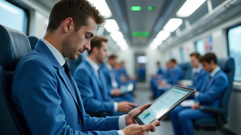 Technicien IRVE en train d