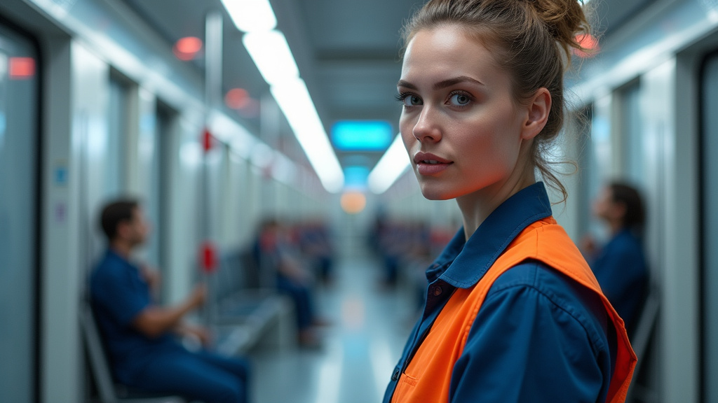 Technicien IRVE en train d