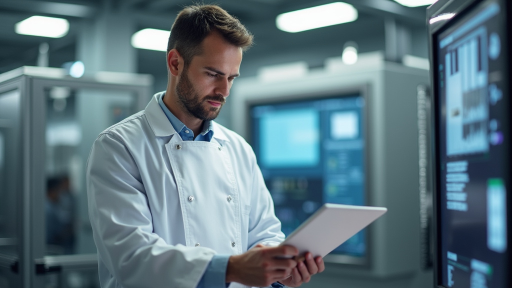 Technicien IRVE préparant l