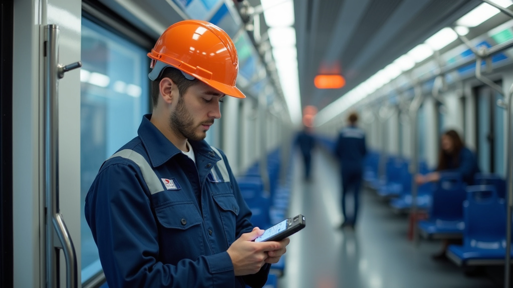 Technicien OMELEC 16 en train d