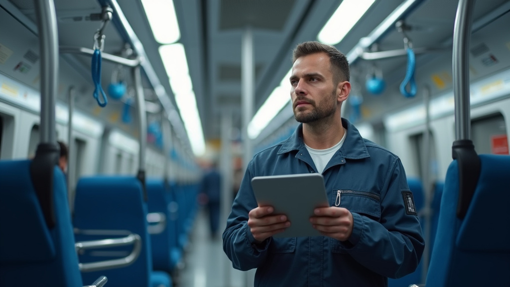 Technicien professionnel en train d