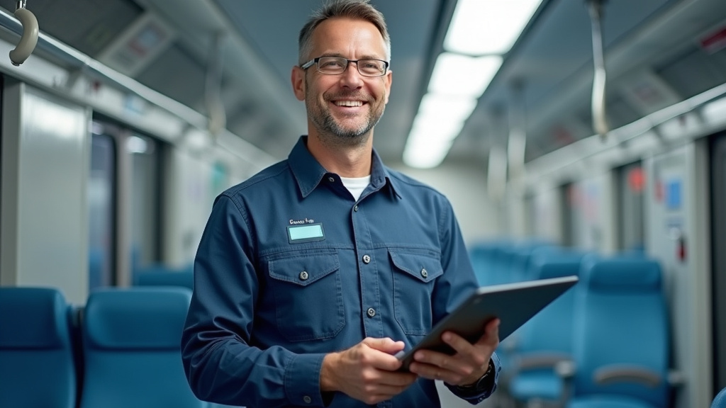 Technicien qualifié IRVE en train d