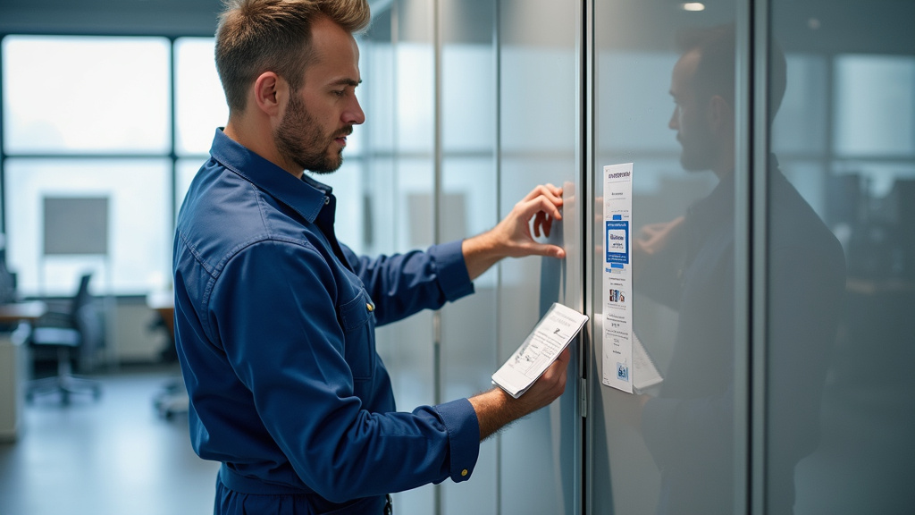 Un installateur certifié IRVE en train de poser une borne à L