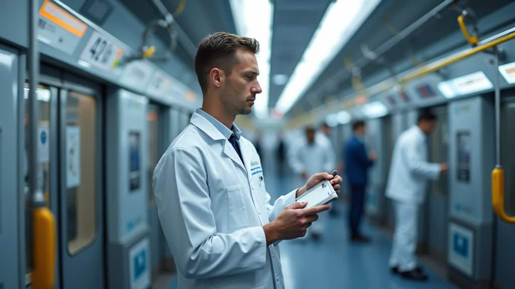 Un technicien IRVE en train d